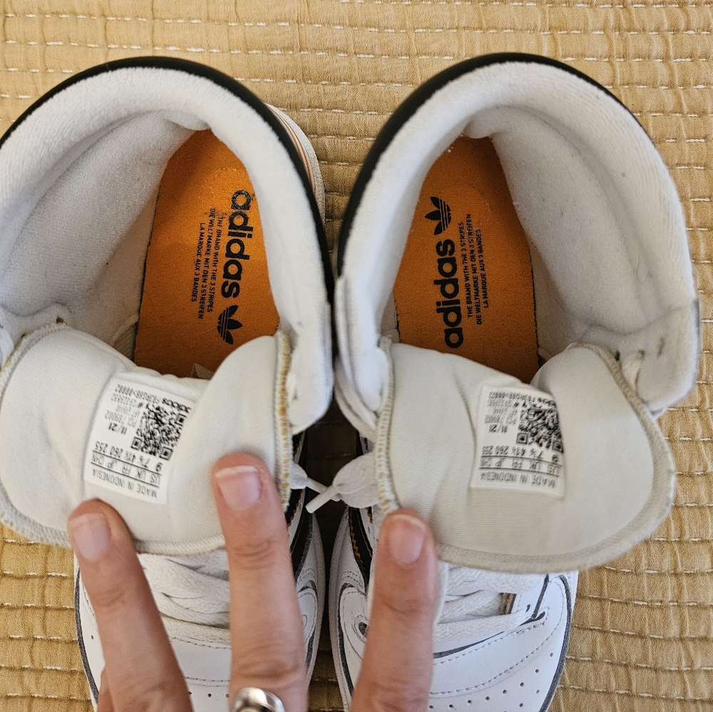 Adidas Top Ten RB Shoes High-Top White, Black & Orange Streetwear Retro W's 9 - Picture 8 of 10